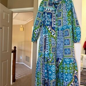 Olivia James Multicolor Patterned Maxi Dress